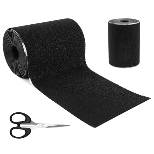 BOYIFEIJIE Bande Adhésive en Tissu Imperméable, Ruban Réparateur Autocollant en Tissu 10×200 cm pour Tente, Meubles, Toit de Cabriolet, Canapé, Rideaux, Extérieur, Noir