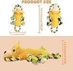 Dog Toys for Large Dogs Aggressive chewers, Puppy Toys with Crinkle Paper, Plush Squeaky Tug of War Chew Toy
