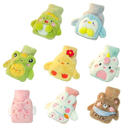 Bouillotte sac d'eau chaude peluche et chauffe-mains portable pour soulager la douleur - 7