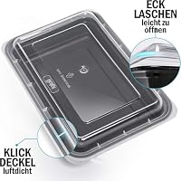 Igluu Meal Prep Boxen (30er-Pack) 1 Fach – 828ml – Ansicht 5