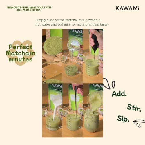 Kawami Premixed Japanese Matcha Latte - (250g/8.82oz) — view 3