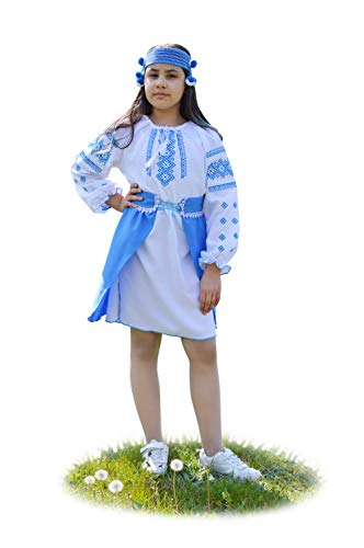Vestido folk ucraniano bordado para adolescentes ideal en fiestas culturales y sesiones de fotos