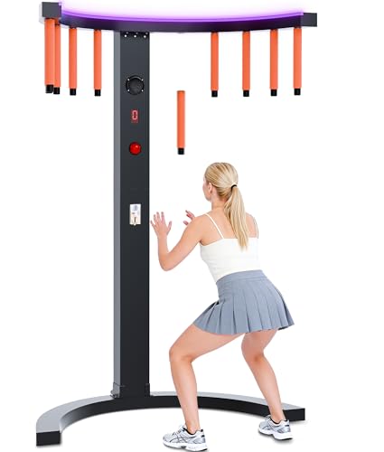 Hand Eye Coordination Training Catching Game Reflex Arcade Stick Game Machine Catching Stick Arcade Game for Carnivals Events Party Bars Business and Family Game Night (Style A)