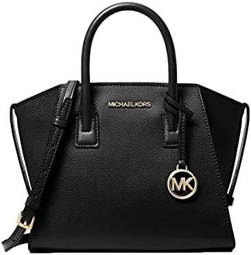 Michael Michael Kors Avril Small Logo Top-Zip Satchel - Black