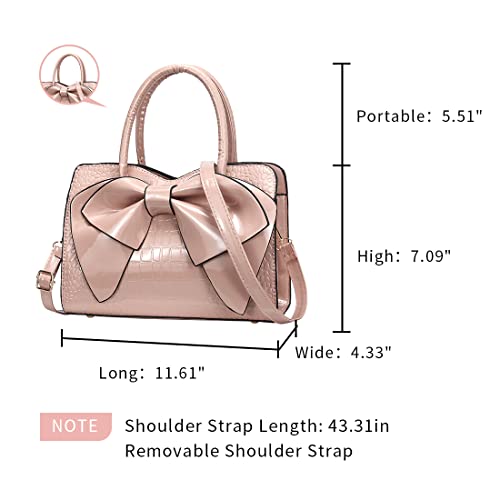 Image of JHVYF Women Tote bag Satchel Purses and Handbags for Women Shoulder Bags Bow Purse