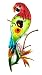 Bejeweled Display® Parrot w/ Glass Wall Art Plaque & Home Decor