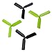 Baoblaze Elica CCW 3 Pezzi di Ricambio 3 CW per Drone Hubsan X4 H107 H107L H107C H107DD RC - Nero. Verde