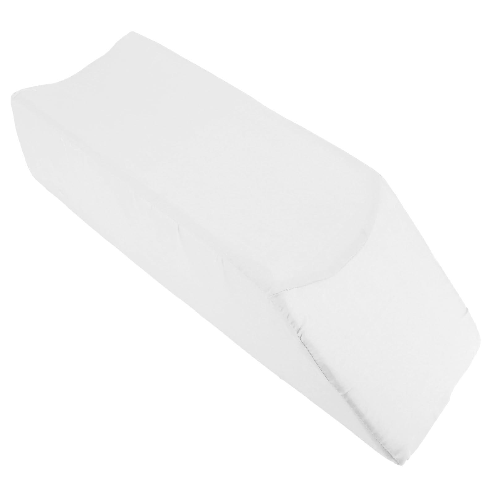 Almohada de Cuña de Posicionamiento para Elevación de Piernas, Ayuda a Aliviar la Fatiga y Mejorar la Circulación, 60x28x15cm, Fácil de Limpiar y Mantener (White)