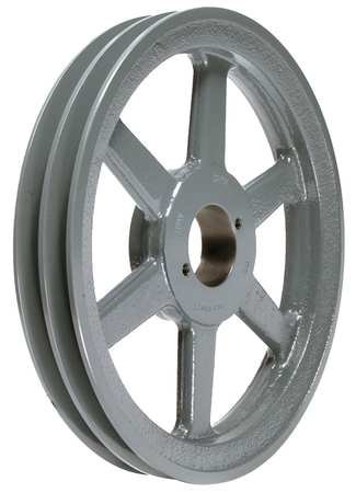 V-Belt Pulley, Detachable, 2Groove, 6.45