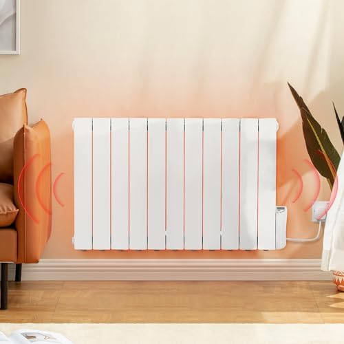 BTGGG 1500W Electric Oil Filled Radiators Wall Mounted Electric Heater