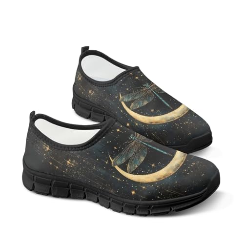 Image of Womens Slip On Walking Shoes Non Slip Loafer Breathable Holiday Travel Shoe Lightweight Casual Low Top Sneakers SizeUS 5.5-11.5