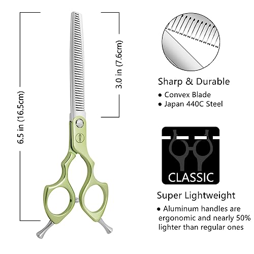 HASHIMOTO Thinning Shears for Dogs Dog Thinning Shears for Grooming 42 Teeth, 6.5 inch, 30% Thinning Rate - Image 2