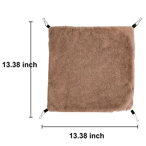 Petmolico Small Pet Hanging Triple-Layer Warm Hammock Bed Cage Accessories Bedding Hideout Playing Sleeping For Parrot Sugar Glider Ferret Squirrel Hamster Rat, Pink Cup #TOP3