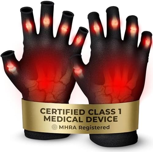 iMedic Arthritis Compression Gloves for Women & Men – Fingerless Hand Support for Arthritis, Carpal Tunnel & Raynaud's – MHRA-Registered Class 1 Medical Device