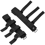 DraCra Tactical Knife Sheath Holder MOLLE Attachment Flashlight Holster Organizer Carry Case for Coast Rechargeable Dual Power LED Flashlight Military Backpack Fixed Blade Knife Camping Axe Hatchet