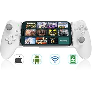 ATUTEN Phone Gaming Controller for iPhone 15/16 and Android (USB-C), Turn Your Phone into a Gaming Console, Play Ps Portal, Roblox, Cloud Game, Xbox, App Games, Dual Hall Linear Trigger