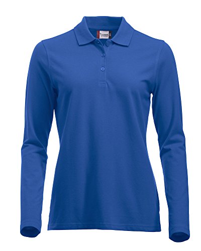 Polo de mangas largas de algodón que no pierde color con calce moderno de mujer