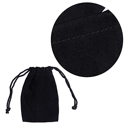 ORFOFE Trinket Bag Set 75pcs Drawstring Jewelry Pouches Compact Storage for Stones Coins Small Items 9x7cm