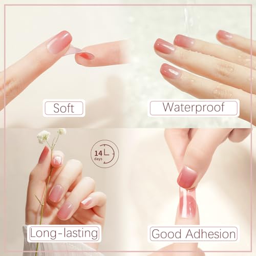Uñas de gel semicuradas para solucionar el esmalte descascarillado 7