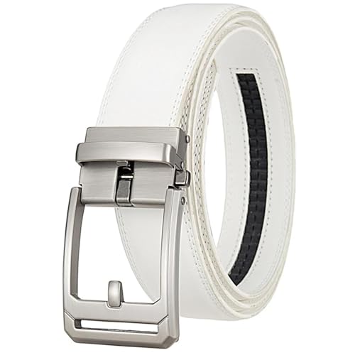 3.5cm Width Genuine Leather Belt For Men - Luxury Automatic Buckle For Casual & Dress