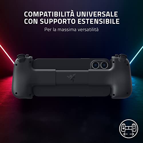 Kishi V2 per iPhone - Controllore di Gioco Mobile (Adatto a Tutti con Ponte Estensibile, Streaming di Giochi per PC e Console, Design ergonomico, Alimentato dall'app Nexus) Nero - Controller - Immagine 4