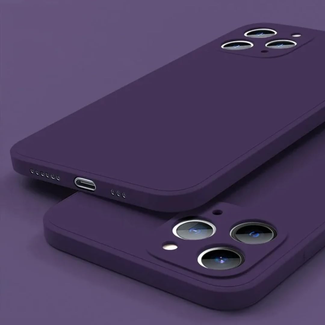 Coque iPhone 11 silicone liquide violet pour le quotidien