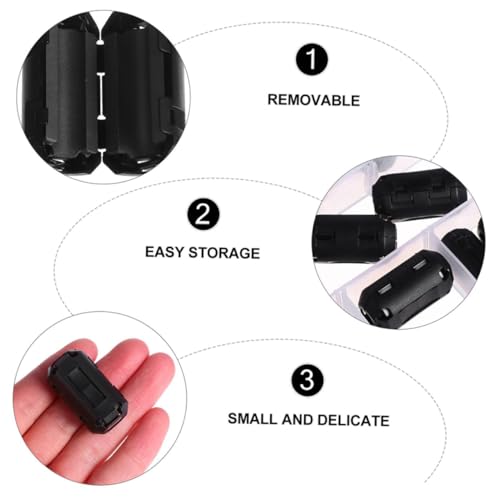 Filtres Anti-Bruit Ferrite KOMBIUDA Bloque Interférence Câble Audio pour Son Clair Maison