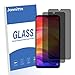 Jbao Direct Compatible Xiaomi Redmi Note 7 Pro Privacy Screen Protector, Anti-Spy Tempered Glass Film, 2.5D [Bubble Free] [Anti-Scratch] [Smooth Touch] HD Clear Film for Xiaomi Redmi Note 7 Pro
