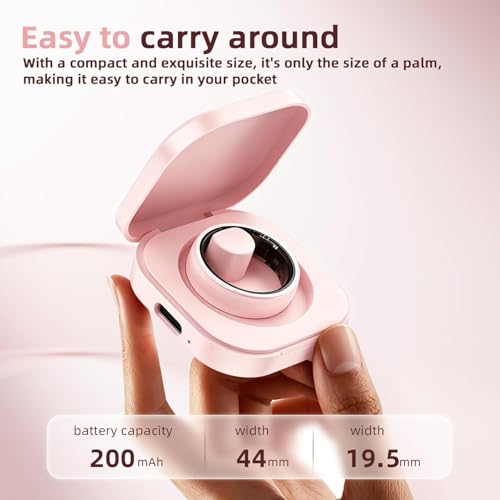 Image of Ceramic Smart Ring for Women, Pink Fitness & Sleep Tracker, #6 | 24 /7 Health Tracking with Heart Rate, Blood Oxygen, HRV & Sleep Monitoring. Ceramic Design, 5ATM Waterproof, No Subscription