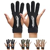 MARKEEP Archery Gloves 2 Pack Shooting Hunting Leather Guard 3-Finger Guard for Youth Adult Man Woman and Beginner Recurve Arrow Bow Archery Protective Gear Accessories