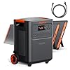 Jackery HomePower 3600 Plus Portable Power Station with AC Cable and 2x 200W Solar Panels, 3600W AC Output, 3584Wh Solar Generator, Expandable up to 43kWh, Essential Home Backup for Home Use