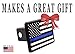 Rogue River Tactical Thin Blue Line Flag Trailer Hitch Cover Plug US Blue Lives Matter Police Officer Law Enforcement