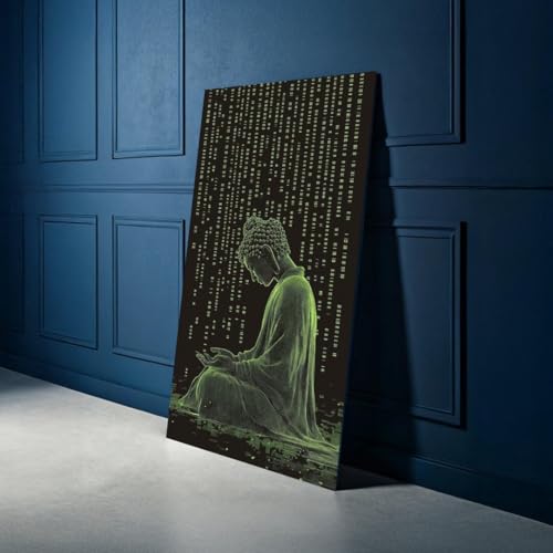 Art mural spirituel Bouddha pour créer un espace zen et méditation technologique à la maison