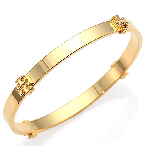 Tory Burch Logo Station Bangle Bracelet - Gold