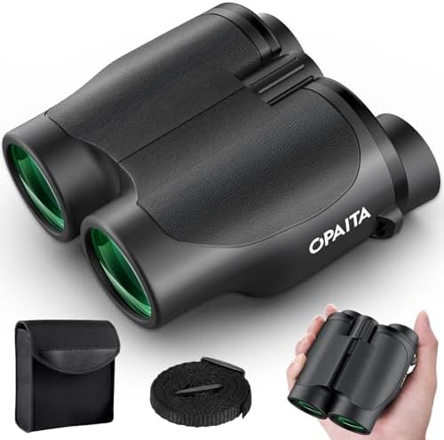 Opaita, Kompaktes Fernglas für Erwachsene, Hochleistungsfernglas, 20x32 Mini-Fernglas für Erwachsene und Kinder mit Sicht bei schwachem Licht, ideal für Jagd, Kreuzfahrten, Reisen,