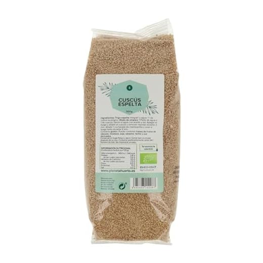 Planeta Huerto | Cuscús de espelta ECO 500g | Cuscús Ecológico con Proteínas para tus Recetas Saludables