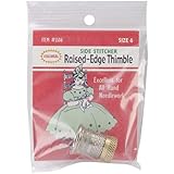 Colonial Needle Raised Edge Thimble, Size 6