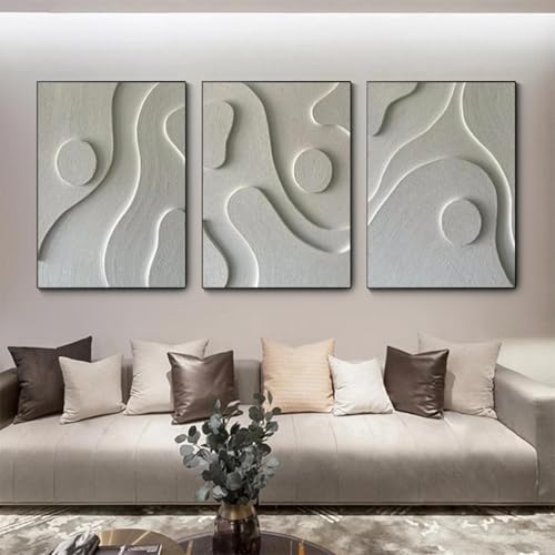 Décoration murale abstraite 3D pour réveiller un mur blanc vide - 3