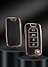 TECART 4 Button Key Fob Cover Fit for Jeep Renegade 2015-2020 Flip Tpu Remote Key Case Key Bag Key Holder with Keychain Black