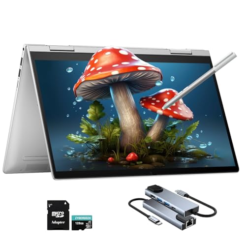 Image of HP Envy x360 2-in-1 14" Touchscreen Laptop, Intel Core 5 120U Processor, 8GB RAM, 512GB SSD, 14" FHD IPS Display, Copilot AI, Fingerprint Reader, Backlit Keyboard, 5MP Privacy Camera, Win 11 Pro