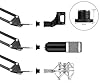 RockJam MS050 Microphone Stand Microphone Scissor Arm Stand Compact Mic Stand made of Durable Steel #1
