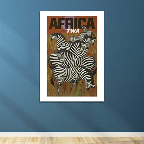 Impression Giclée Fly TWA Africa grand modèle mat pour art mural premium