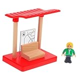 De train pour tout-petits : modèle de gare est fabriqué dans un matériau fiable, utilisation sûre avec un quai de gare pour les enfants