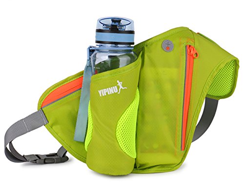 YIPINU Running Belt Fanny Pack Fitness Workout Exercise Waist Bag Pack with Zipper Bag can Hold 6.4 inch Mobile for Jogging Walking Hiking Cycling for Men,Women