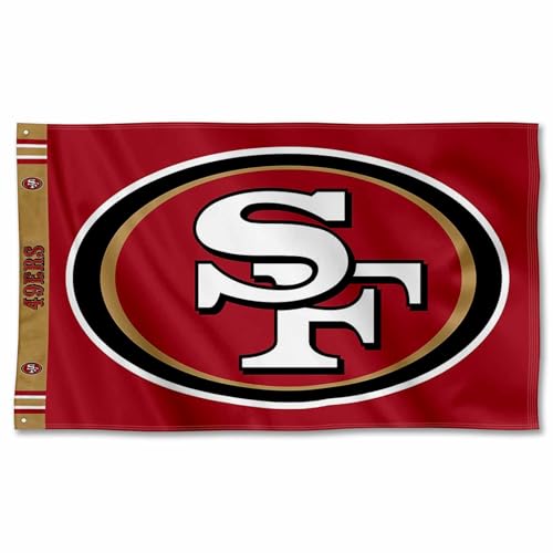 San Francisco 49ers Printed Header 3x5 Foot Banner Flag