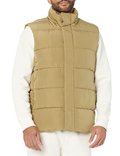 Image of Amazon Essentials Men's Relaxed-Fit Water Repellent Recycled Polyester Hooded Puffer Vest (Previously Amazon Aware)