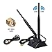 6dBi WiFi Antenna with RP-SMA Male Connector, 2.4GHz 5GHz Dual Band Wireless Antenna with Magnetic Base for PCI-E WiFi Network Card,WiFi Wireless Router, Mobile Hotspot