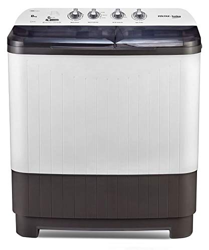 Voltas Beko 8 kg Semi-Automatic Top Loading Washing Machine (WTT80DGRT, Gray) 2020