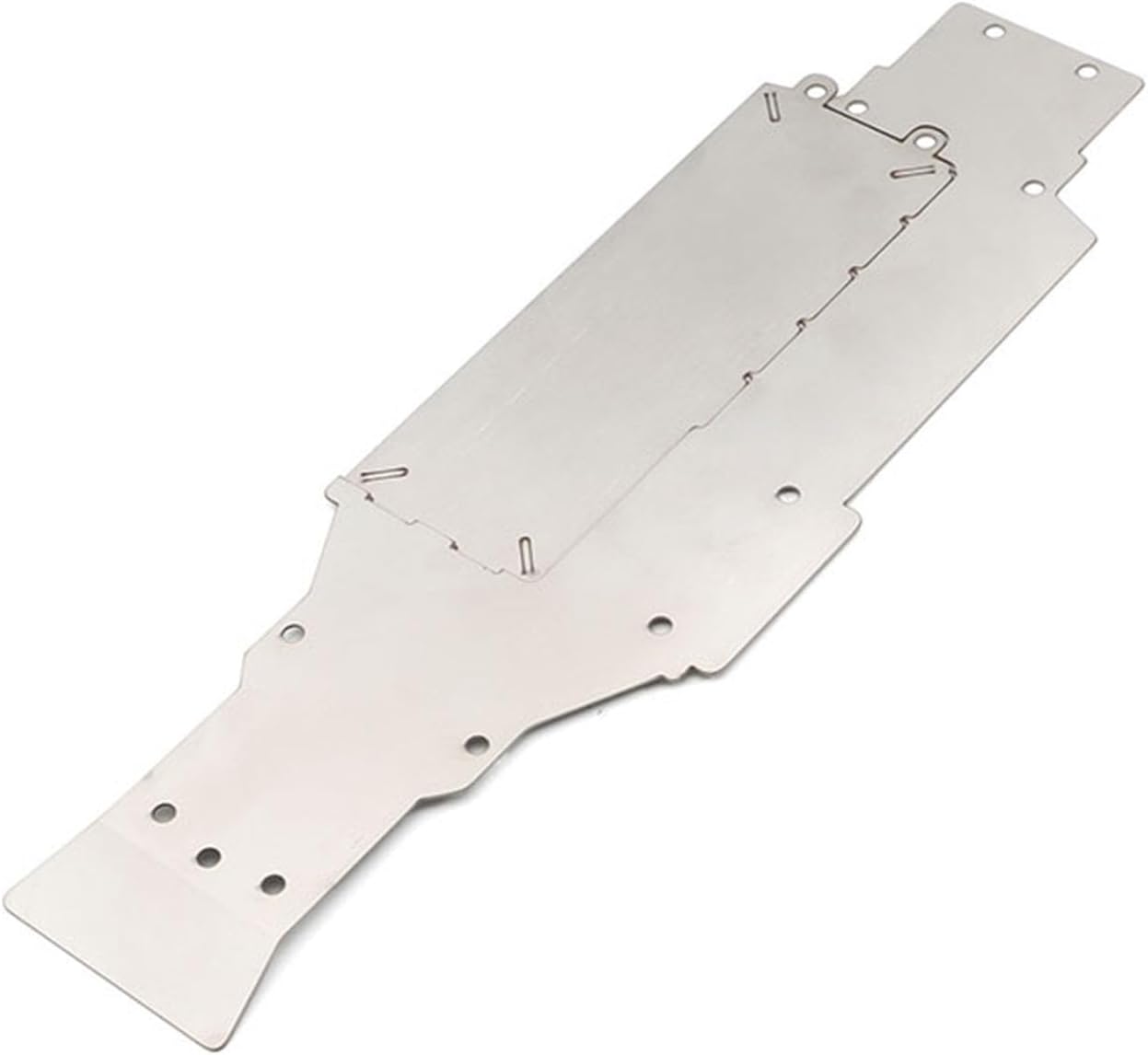 RC Car Chassis Armors Compatible with Tamiya XV-01 Stainless Steel Front Rear Armor Chassis Armor Skid Plate Axle Protector Bumper Compatible with Tamiya XV01 1/10 RC Car Upgrade