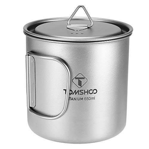 Lixada Copo de titânio Ultraligh t650ml